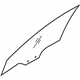 Hyundai 82421-1E010 Glass-Front Door Window,RH