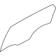 Hyundai 83411-K5010 GLASS-REAR DOOR WINDOW,LH