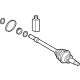 Hyundai 495R1-BY000 Joint & Shaft Kit-Wheel Side,R