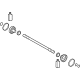Hyundai 498R7-GI000 SHAFT KIT,RH