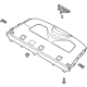Hyundai 85610-AB000-NNB Trim Assembly-Package Tray RR