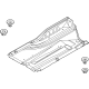 Hyundai 84237-L0000 U/COVER-Ctr FLR OTR,LH