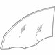 Hyundai 82411-39000 Glass-Front Door Window,LH