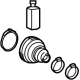 Hyundai 496A4-CW000 Boot Kit-Rear Wheel Side