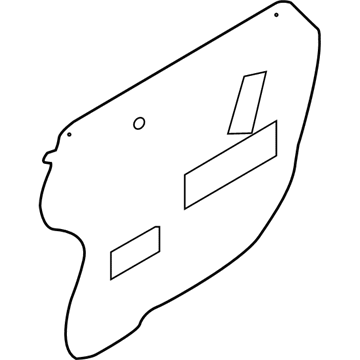 82391-J3000 Hyundai Front Door Trim Seal Left Hand Illustration 1 of 1