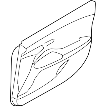 82308-J3000-NNB Hyundai Front Door Trim Panel Assembly Right Hand Illustration 1 of 1