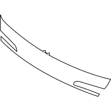 87371-D2500 Hyundai Back Panel Moulding Illustration 1 of 1
