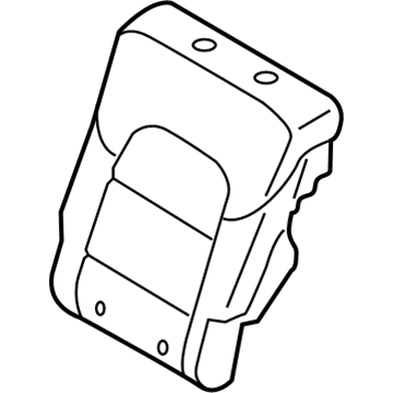 Hyundai 89360-D3000-T8G Rear Seat Back Cover Left-Hand 89360-D3000-T8G Hyundai Rear Seat Back Cover Left-Hand Illustration 1 of 1