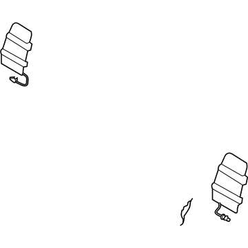 89350-D3000 Hyundai Rear Seat Back Pad Assembly Left Hand Illustration 1 of 1
