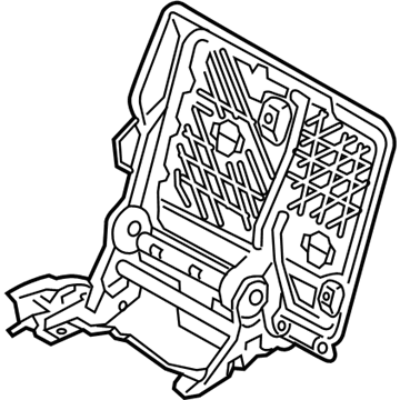 Hyundai 89410-D3000 Rear Seat Back Frame Assembly Right Hand 89410-D3000 Hyundai Rear Seat Back Frame Assembly Right Hand Illustration 1 of 1