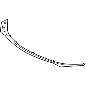 86591-F3500 Hyundai Front Bumper Lip Cover Trim Assembly Illustration 1 of 1