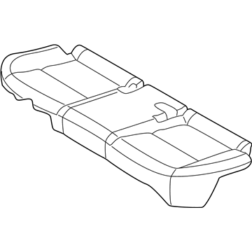 89160-D3010-T7G Hyundai Rear Seat Cushion Covering Assembly Illustration 1 of 1