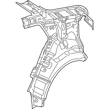 Hyundai 71601-G2000 Quarter Inner Panel Assembly Left Hand 71601-G2000 Hyundai Quarter Inner Panel Assembly Left Hand Illustration 1 of 1