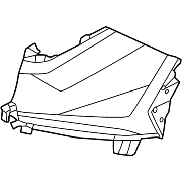 86656-N9100 Hyundai Cover-RR Bumper Side,LH Illustration 1 of 1
