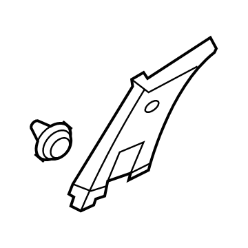 85840-J3010-NNB Hyundai Center Pillar Trim Assembly Upper Right Hand Illustration 1 of 1