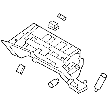 Hyundai 84540-3V000-RY Glove Box Cover Assembly Upper 84540-3V000-RY Hyundai Glove Box Cover Assembly Upper Illustration 1 of 1