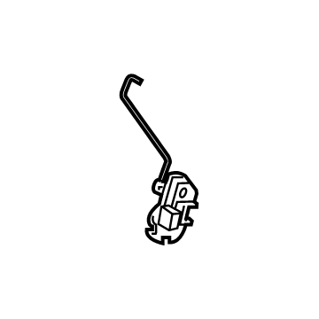 89390-K2000 Hyundai Latch Assembly-Rear Seat,LH Illustration 1 of 1