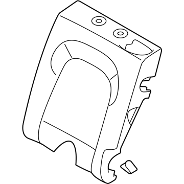89360-K2000-XDA Hyundai Rear Seat Cushion Cover Left Illustration 1 of 1