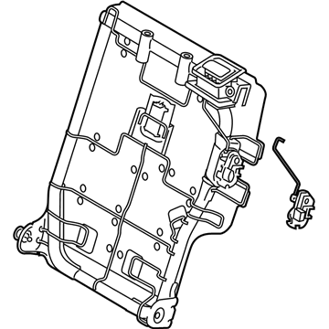 Hyundai 89310-K2000-NNB Frame Assembly-RR Seat Back LH 89310-K2000-NNB Hyundai Frame Assembly-RR Seat Back LH Illustration 1 of 1