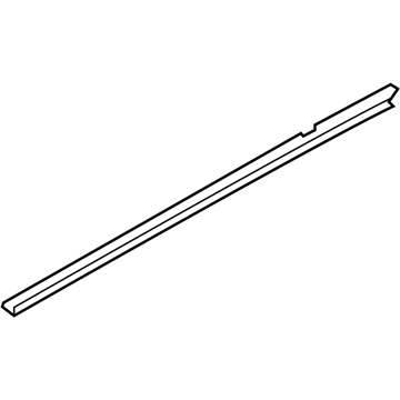 Hyundai 83341-3M000 Weatherstrip Assembly-Rear Door Belt Inside,RH 83341-3M000 Hyundai Weatherstrip Assembly-Rear Door Belt Inside,RH Illustration 1 of 1