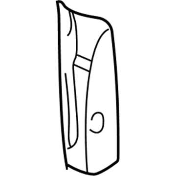 Hyundai 88490-26000-FB Front Seat Back Cover Assembly Right Hand 88490-26000-FB Hyundai Front Seat Back Cover Assembly Right Hand Illustration 1 of 1