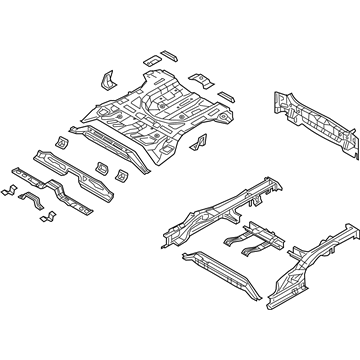 Hyundai Floor Pan - 65500-D3551