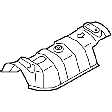 Hyundai 28791-H8100 Protector-Heat Front 28791-H8100 Hyundai Protector-Heat Front Illustration 1 of 1