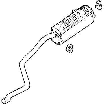 Hyundai Accent Muffler - 28710-J0700