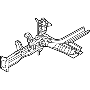 64601-F3500 Hyundai Front Side Member Assembly Left Hand Illustration 1 of 1