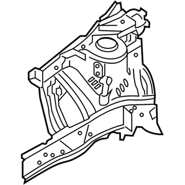 64502-F3500 Hyundai Panel Assembly-FNDR Apron,RH Illustration 1 of 1