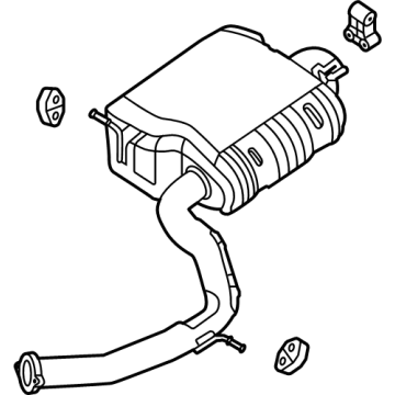 2025 Hyundai Santa Cruz Muffler - 28710-K5350