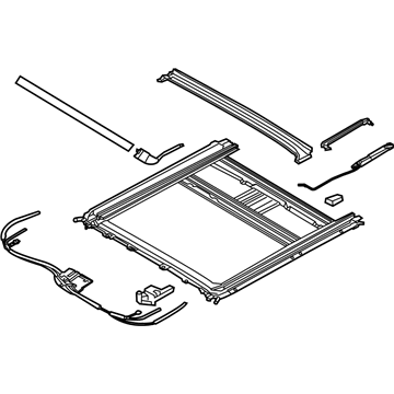 81620-4D100 Hyundai Sunroof Frame Assembly Illustration 1 of 1
