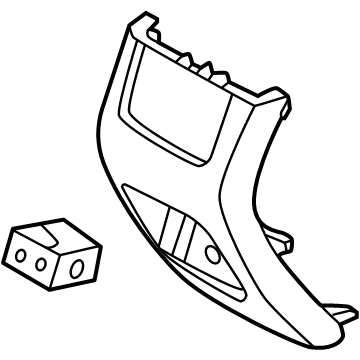 Hyundai 84640-L1AA0-NNB Rear Console Cover Assembly 84640-L1AA0-NNB Hyundai Rear Console Cover Assembly Illustration 1 of 1