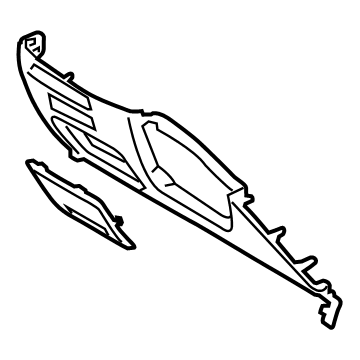 84750-S8BC0-NNB Hyundai Lower Crash Pad Panel Assembly Left Hand Illustration 1 of 1