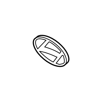 86320-J3000 Hyundai Front Grille Emblem Illustration 1 of 1