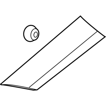 87741-BE000-CA Hyundai Garnish Assembly-Quarter Side Left Hand Illustration 1 of 1