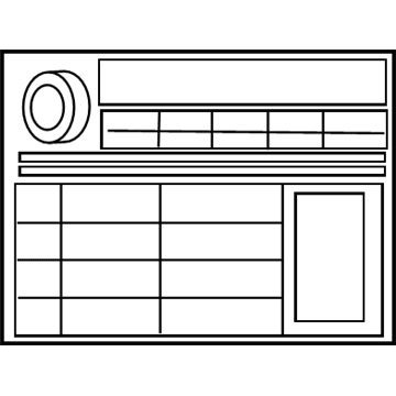05203-0W570 Hyundai Tire Pressure Label Illustration 1 of 1