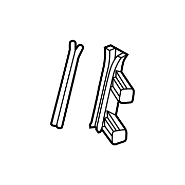 Hyundai 82550-BE000 CHANNEL ASSY-FRONT DOOR REAR,L 82550-BE000 Hyundai CHANNEL ASSY-FRONT DOOR REAR,L Illustration 1 of 1