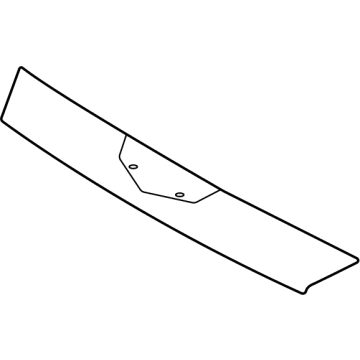 86564-D2500 Hyundai Upper Piece-Radiator Grille Illustration 1 of 1