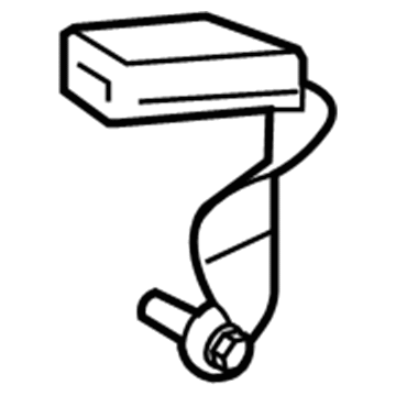 89840-B8500-NBC Hyundai 2nd Seat Buckle RH Illustration 1 of 1