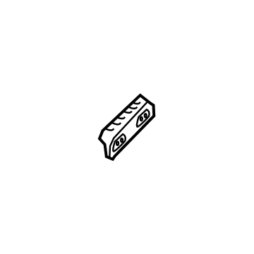 Hyundai 81739-G9500 BUMPER-T/GATE BODY SIDE GUIDE 81739-G9500 Hyundai BUMPER-T/GATE BODY SIDE GUIDE Illustration 1 of 1