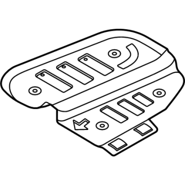 Hyundai 31220-R6300 Fuel Tank Heat Protector 31220-R6300 Hyundai Fuel Tank Heat Protector Illustration 1 of 1