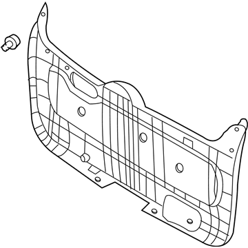 81750-4D010-KS Hyundai Tail Gate Trim Panel Assembly Illustration 1 of 1