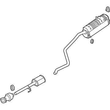Hyundai Accent Muffler - 28605-J0800