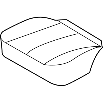 Hyundai 8820A-0A906-QZL Front Passenger Seat Cushion Assembly 8820A-0A906-QZL Hyundai Front Passenger Seat Cushion Assembly Illustration 1 of 1