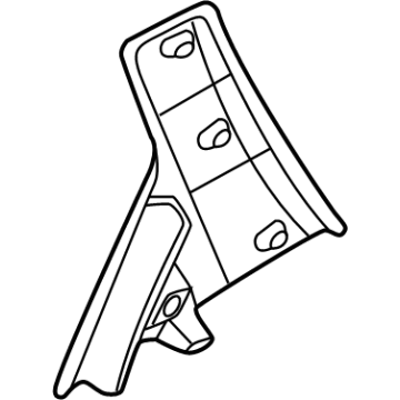 83280-CW000 Hyundai GARNISH Assembly-RR Dr RR Frame,RH Illustration 1 of 1