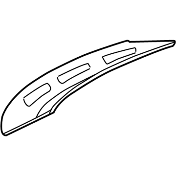 84142-25000 Hyundai Fender Insulator Right Hand Illustration 1 of 1
