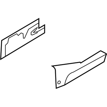 Hyundai 84615-0W002-J4 Trim Assembly-Console Side,RH 84615-0W002-J4 Hyundai Trim Assembly-Console Side,RH Illustration 1 of 1