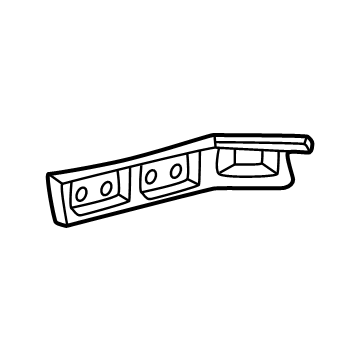 Hyundai 86652-KL000 BRACKET ASSY-RR BUMPER SIDE,RH 86652-KL000 Hyundai BRACKET ASSY-RR BUMPER SIDE,RH Illustration 1 of 1