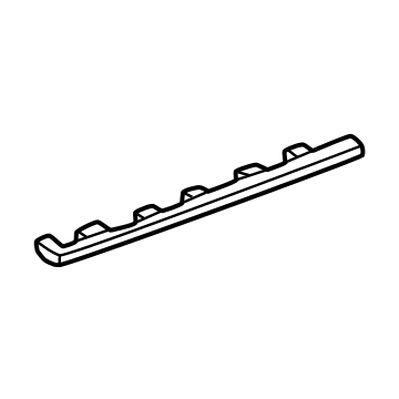 866T7-KL300-CA Hyundai MOULDING-REAR BUMPER LWR CTR,L Illustration 1 of 1
